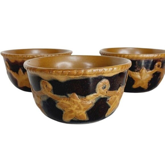 Laredo Home Studio Southwestern Texas Style Stoneware Soup Chili 4 Ct. Bowls - Picture 9 of 13